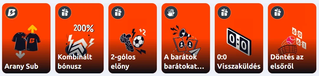 Betano sportpromóciók Arany Sub, kombinált bónusz és gólelőny ajánlatokkal